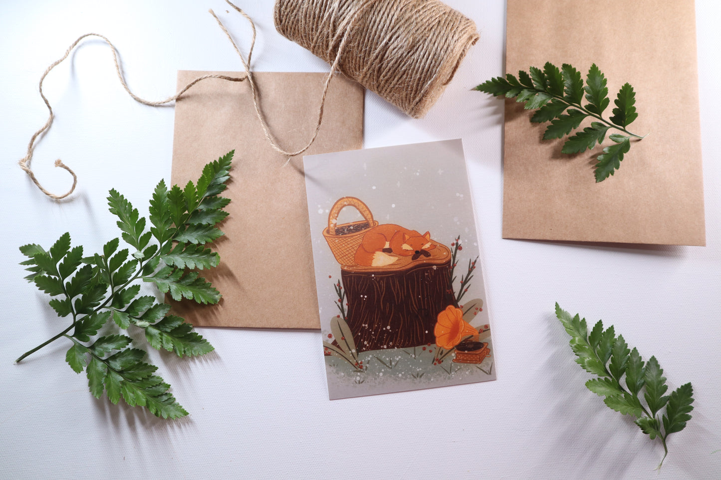 A Harmonious Nap Post card