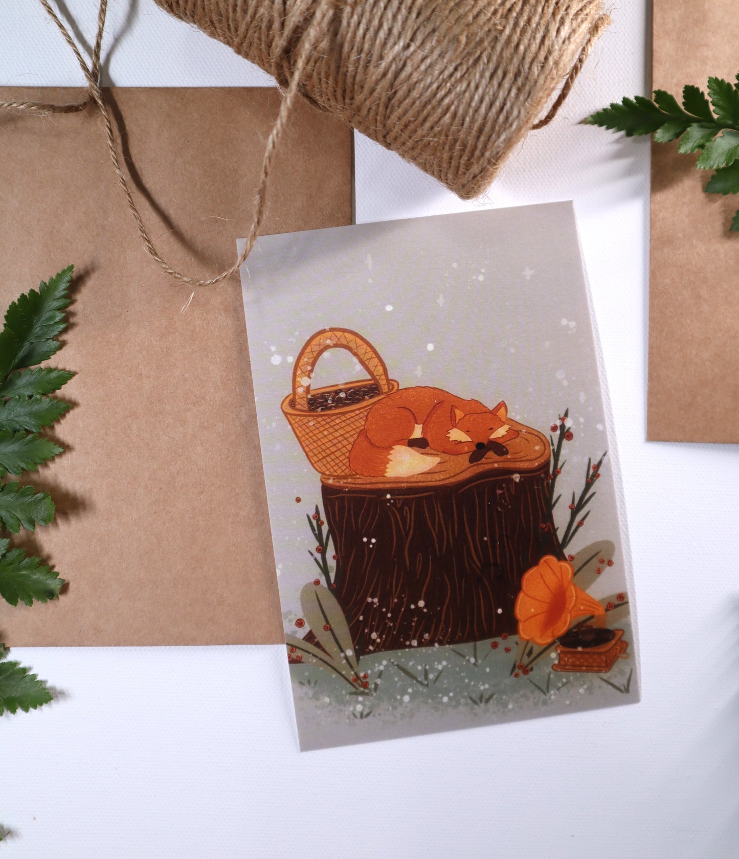 A Harmonious Nap Post card