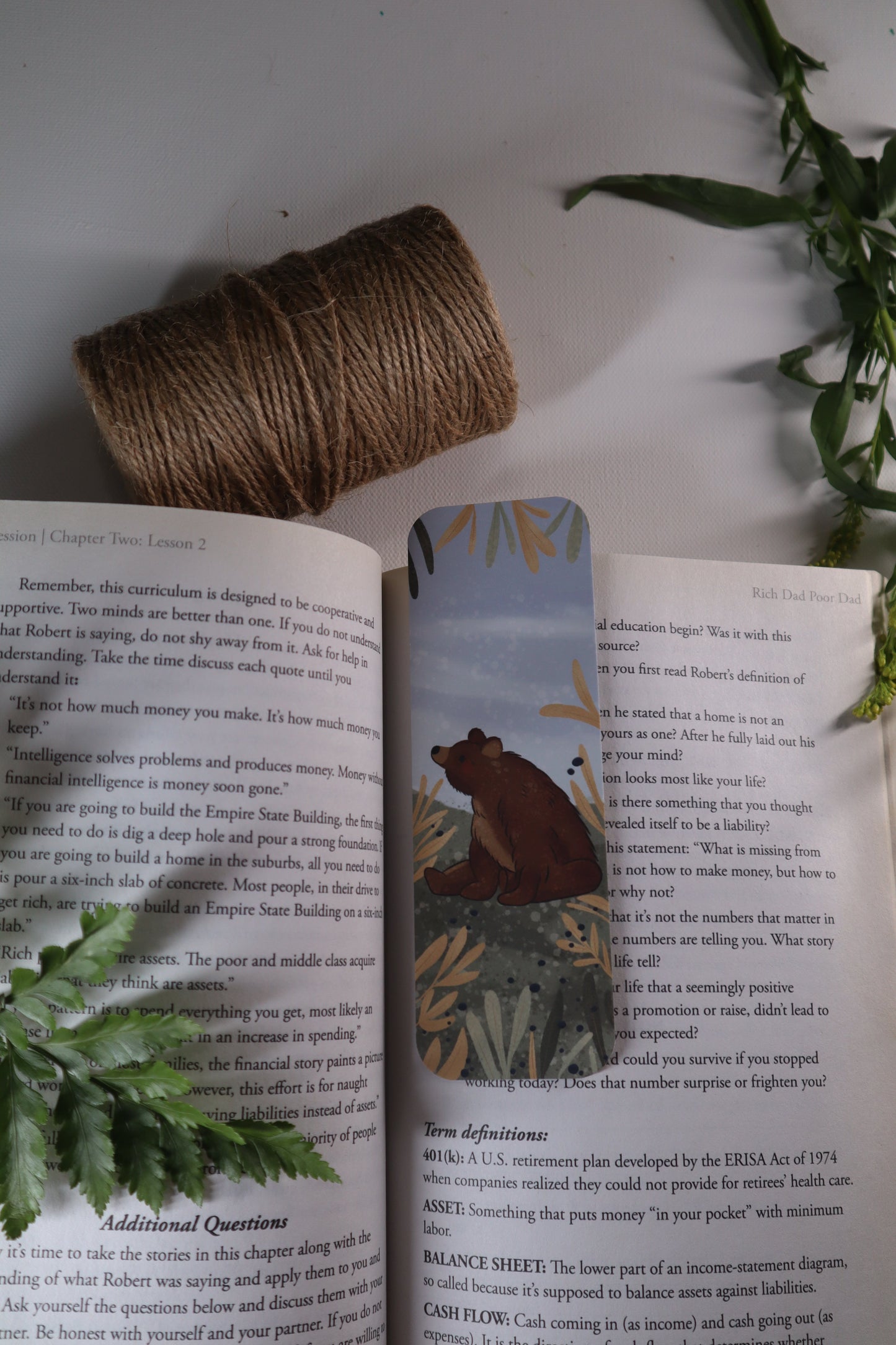 Dazing bear bookmark