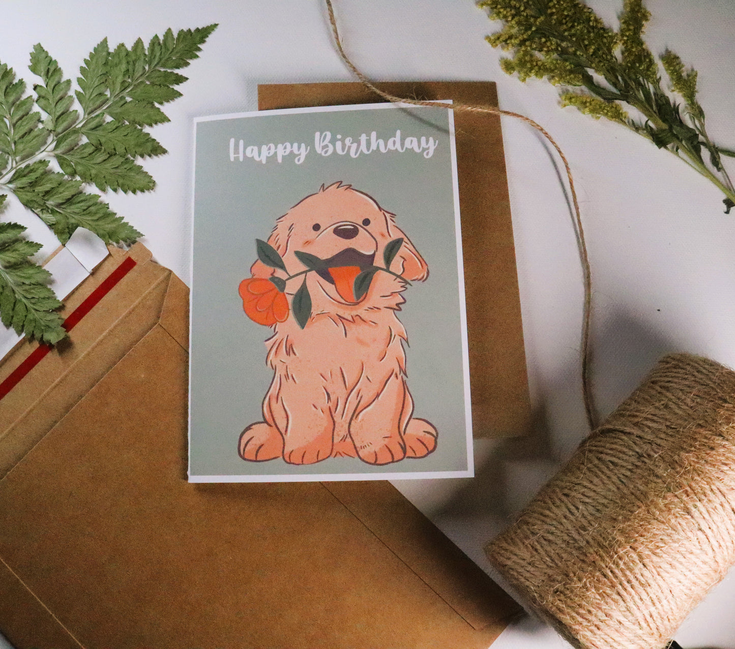 Puppy Happy Birthday Card